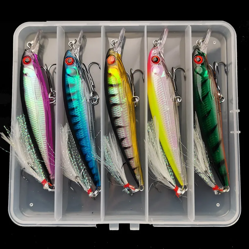 Fishing Equipment In - 5pcs/box Laser 3D Eyes Bionic Minnow
