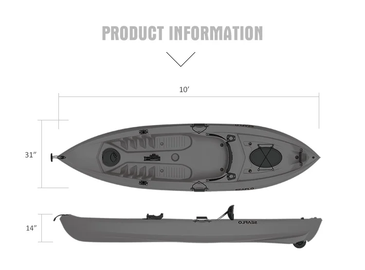 10ft 1 Person HDPE Plastic Boa - Fishing Equipment In recension och pris