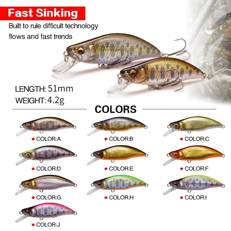 1pc Japan Design 51mm 4.2g Sin - Fishing Equipment Japan recension och pris