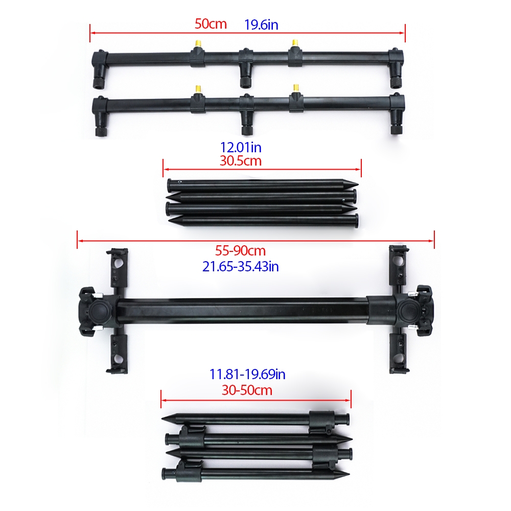 HIRISI Adjustable 3-Rod Carp F - Fishing Rod Pod recension och pris