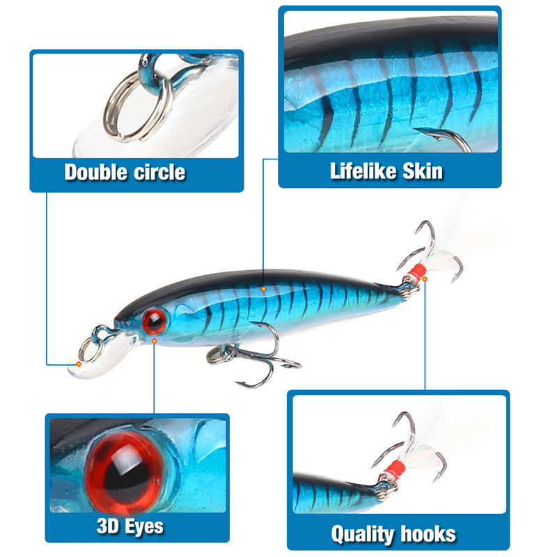 10 Colors Minnow Fishing Lure  - Fishing Equipment Japan recension och pris