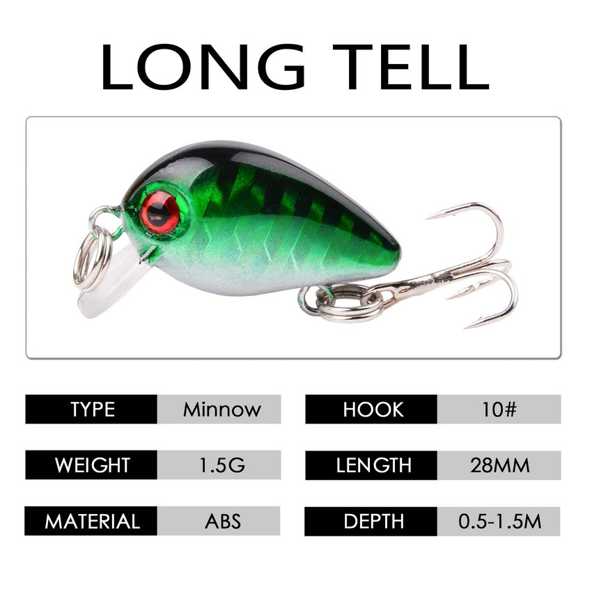 30mm 2g Crazy wobbler Mini Top - Fishing Equipment Japan recension och pris